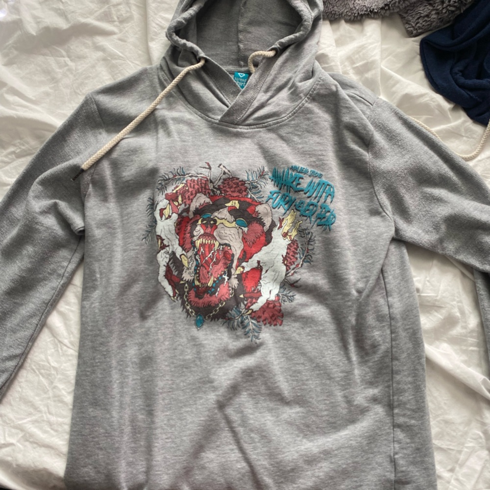 CUSTOM ART PULLOVER HOODIE L